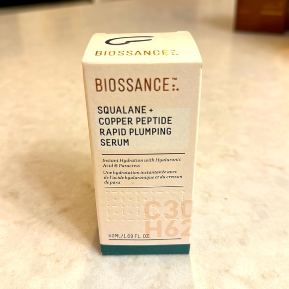 Biossance Other - Biossance Squalane + Copper Peptide Rapid Plumping Serum 1.69oz